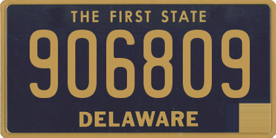 DE license plate 906809