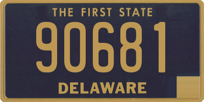 DE license plate 90681