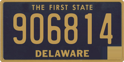 DE license plate 906814