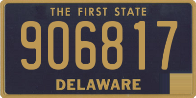 DE license plate 906817