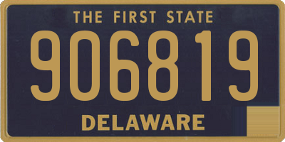DE license plate 906819