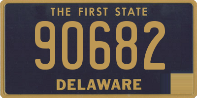 DE license plate 90682