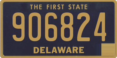 DE license plate 906824