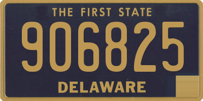 DE license plate 906825