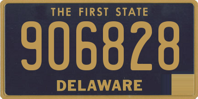 DE license plate 906828