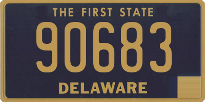 DE license plate 90683