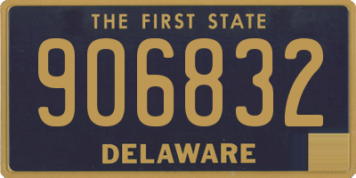 DE license plate 906832