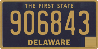 DE license plate 906843