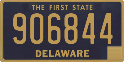 DE license plate 906844