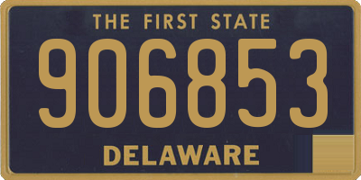 DE license plate 906853