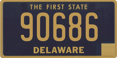 DE license plate 90686