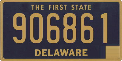 DE license plate 906861