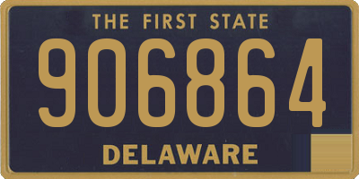 DE license plate 906864
