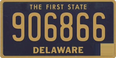 DE license plate 906866