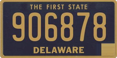 DE license plate 906878