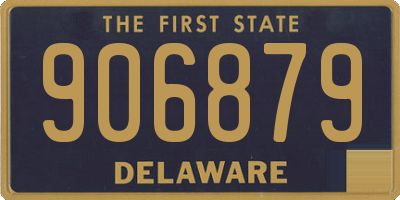 DE license plate 906879
