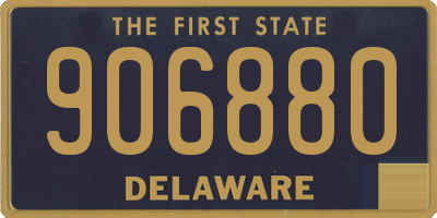DE license plate 906880
