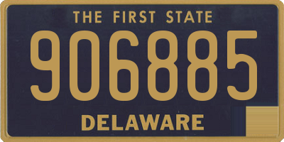 DE license plate 906885