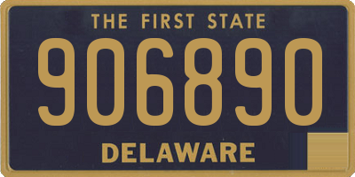 DE license plate 906890