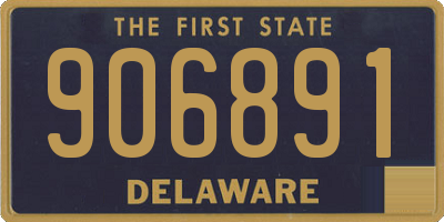 DE license plate 906891