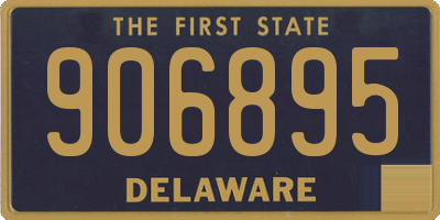 DE license plate 906895