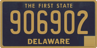 DE license plate 906902