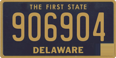 DE license plate 906904