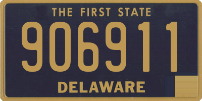 DE license plate 906911