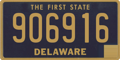 DE license plate 906916