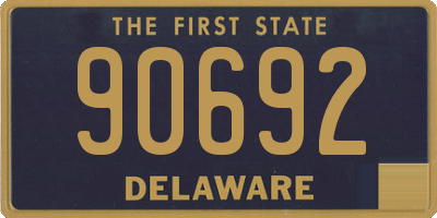 DE license plate 90692