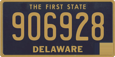 DE license plate 906928