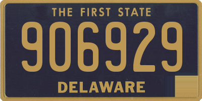 DE license plate 906929