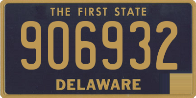 DE license plate 906932