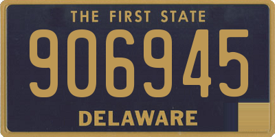 DE license plate 906945