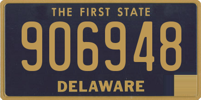 DE license plate 906948