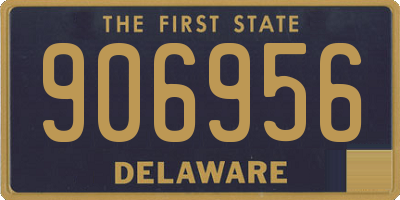 DE license plate 906956