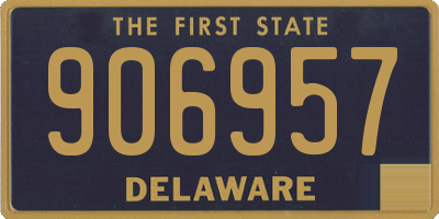 DE license plate 906957