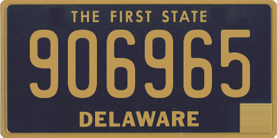 DE license plate 906965