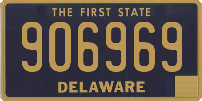 DE license plate 906969