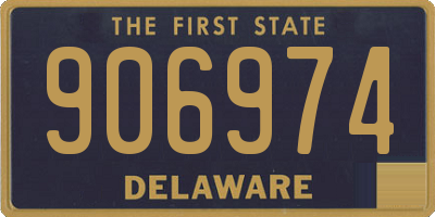 DE license plate 906974