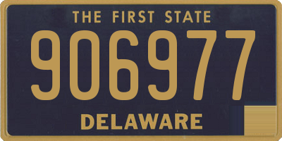 DE license plate 906977