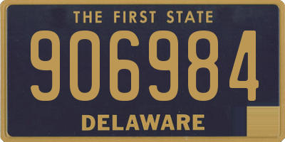 DE license plate 906984