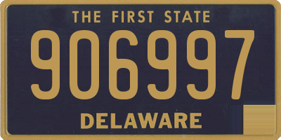 DE license plate 906997
