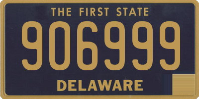 DE license plate 906999