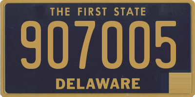 DE license plate 907005