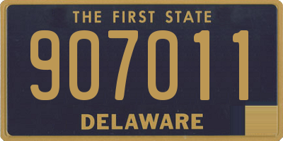 DE license plate 907011
