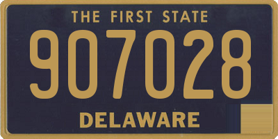 DE license plate 907028