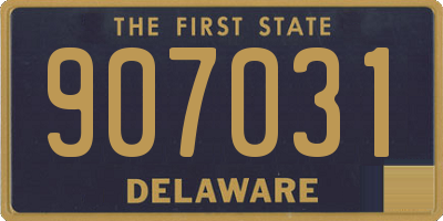 DE license plate 907031
