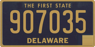 DE license plate 907035