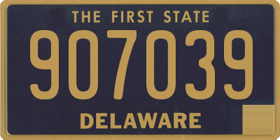 DE license plate 907039